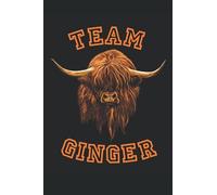 Scottish Highland Cow - Team Ginger: Blank Lined Journal