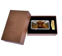 Scottish Highland Cow USB Rechargeable Lighter - Windproof Flameless Electric Coil with Cute Cow Design - Eco-Friendly USB for Candles, BBQ & Gifts