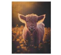Scottish Highland Cows Adults Kids Puzzle Jigsaw 500 Pieces Educational Toy Game Family Decoration 55×41cm