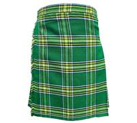 Scottish Highland Kids Tartan Kilt | Traditional Plaid Kilt for Boys | Adjustable Fit for Comfort | Perfect for School Events Festivals & Weddings (Irish Green, 1-3 Year)