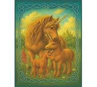 Scottish Highland Unicorn Journal - 8.5″ × 11″ Enchanted Celtic Ponies Edition (150 Lined Pages): Norse Unicorn Horse & Foal Writing Notebook for ... Mystical Diary, Fantasy & Cryptid Fans!