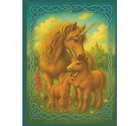 Scottish Highland Unicorn Journal - 8.5″ × 11″ Enchanted Celtic Ponies Edition (180 Lined Pages): Norse Unicorn Horse & Foal Cryptid Writing Diary for ... Journaling - Tarot & Oracle Card Records!