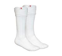 Scottish Highland Wear Wool Blend Hose Socks Kilt Accessories - white - Medium