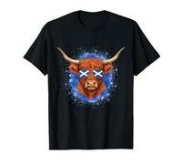 Scottish Highlander Cow Scotland Flag Highland Cow T-Shirt