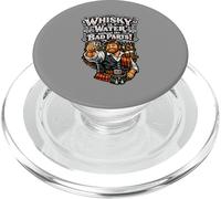 Scottish Highlander with a Glass of Scotch PopSockets PopGrip for MagSafe