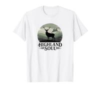Scottish Highlands Nature Cottagecore Celtic Deer T-Shirt