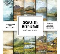 Scottish Highlands Scrapbook Paper: Decorative double sided craft paper Highlands themed for scrapbooking, card making, junk journal