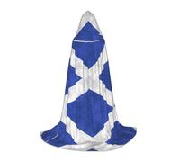 Scottish Hooded Cape For Teenagers, Unisex Cloak Robe Hooded Halloween Costume Satin Witches Vampire Cloak Fancy Dress Up Children