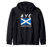 Scottish Independence IndyRef2 T-Shirt: Aye Aberdeen Zip Hoodie