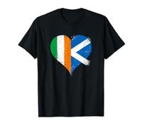 Scottish Irish on St Patricks Day A Scotland Ireland Flag T-Shirt
