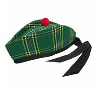 SCOTTISH IRISH TARTAN GLENGARRY HAT (Size: 64 cm)
