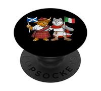 Scottish Italian Roots Scotland Italy Flag Scottish Heritage PopSockets Adhesive PopGrip
