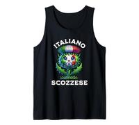 Scottish Italian Scotland Ancestry Heritage Italy Thistle Tank Top