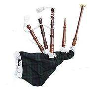 Scottish Junior Playable Bagpipes Kids Toy Miniature Tartan Bag & Rosewood Pipes (Pride of Scotland)