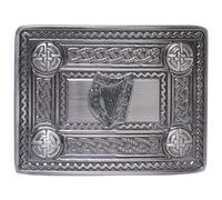 Scottish Kilt Belt buckle - Stag Head Celtic Belt Buckles for Men Antique Silver Finish, Traditional Highland Dress Accessory for Kilts & Formal Wear