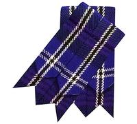 Scottish Kilt Hose Sock Flashes Various Tartan Garter Pointed Acrylic Wool Flash (Heritage of Scotland Tartan)