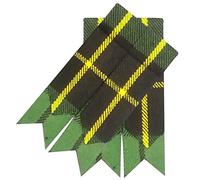 Scottish Kilt Hose Sock Flashes Various Tartan Garter Pointed Acrylic Wool Flash (Hunting Wallace Tartan)