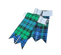 Scottish Kilt Hose Socks Flashes in Various Tartans/Acrylic Wool Tartan Flashers (UK, Alpha, One Size, Campbell Ancient)