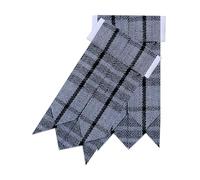 Scottish Kilt Hose Socks Flashes in Various Tartans/Acrylic Wool Tartan Flashers (UK, Alpha, One Size, Grey Spirit)