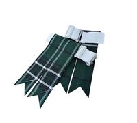 Scottish Kilt Hose Socks Flashes in Various Tartans/Acrylic Wool Tartan Flashers (UK, Alpha, One Size, MacLean Hunting)