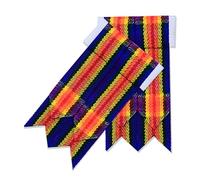 Scottish Kilt Hose Socks Flashes in Various Tartans/Acrylic Wool Tartan Flashers (UK, Alpha, One Size, Rainbow Pride)
