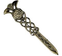 Scottish Kilt Pin for men-Kilt Accessories for men (Antique Gaelic Pewter)