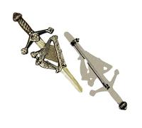 Scottish Kilt Pin for men-Kilt Accessories for men (Antique Irish Harp)
