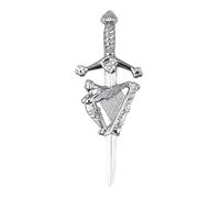 Scottish Kilt Pin for men-Kilt Accessories for men (Irish Harp)