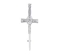 Scottish Kilt Pin for men-Kilt Accessories for men (Masonic Thistle)