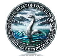 Scottish Lake Legend Challenge Coin, High-Relief Mystery Token