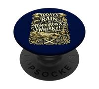 Scottish Life Wisdom About Rain and Whisky PopSockets Adhesive PopGrip