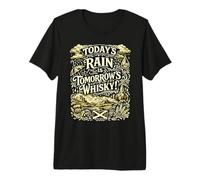 Scottish Life Wisdom About Rain and Whisky Premium T-Shirt