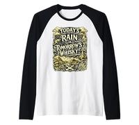 Scottish Life Wisdom About Rain and Whisky Raglan Baseball Tee