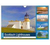 Scottish Lighthouses - beacons along the coast of Scotland (Wall Calendar 2026 DIN A4 landscape), CALVENDO 12 Month Wall Calendar: The most beautiful lighthouses on Scotland's coasts.