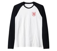Scottish Lion Emblem Scotland Flag Coat of ARMS Independence Raglan Baseball Tee