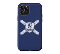 Scottish Lion Flag Saltire Shield Love Scotland distressed Case for iPhone 11 Pro