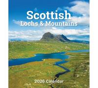 Scottish Lochs & Mountains Mini Easel Desk Calendar 2026