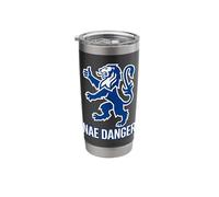 Scottish Nae Worries Heraldic Feline Emblem Stainless Steel Insulated Tumbler