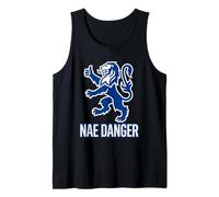 Scottish Nae Worries Heraldic Feline Emblem Tank Top
