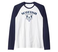 Scottish National Drinking Team Scotch Raglan Baseball Tee