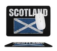 Scottish National Flag Trendy Gaming Mouse Pad Rubber Base Non-Slip Large Desk Mat Home Office 7.9"x9.4"