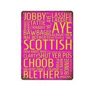Scottish Phrases Scottish Kitchen Décor Fathers Day Scottish Dad Scottish S - Tin Sign Retro Wall Decor For Father'S Day Men Cave Home Cafes Office Store Pubs Club 5.5x8inch