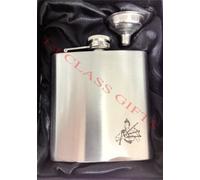 Scottish Piper 6oZ Hip Flask can be Personalised Engraved Free hf27gb6oz