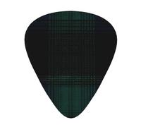 Scottish Plaid Green Blue Tartan Guitar Picks Gift Set - Smooth Durable Plectrums For Acoustic, Electric & Bass Guitar, Perfect Present For Guitar Lovers & Musicians
