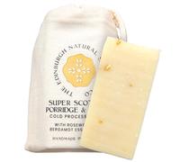 Scottish Porridge & Honey Soap Bar - 100% Natural & Vegan | Handmade & Cold-Processed with Shea Butter, Coconut Oil | Gently Exfoliates & Hydrates for Soft Skin | 90g | Edinburgh Skincare Company