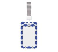 Scottish Printed Id Card Badge Holder with Neck Strap Waterproof Name Card Holder Plastic Vertical Sleeve Pocket
