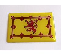 SCOTTISH RAMPANT LION FLAG 64mm Sticker/Decal - WITH HIGH GLOSS DOMED GEL FINISH