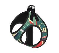 Scottish Retro Pattern Print Pet Leash Vest,Breathable Mesh Pet Harness, Reflective For Small Medium Dogs Safe Easy Walking
