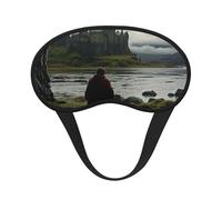 Scottish Retro Print Black Out Eye Mask for Sleeping Airplane, Sleep Mask Polyester for Home and Travel