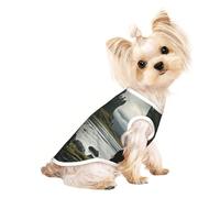 Scottish Retro Print Dog Shirt Summer Pet T-Shirts Stretchy Cats Dogs Tee Shirt Sleeveless Tank Top Dog Vest